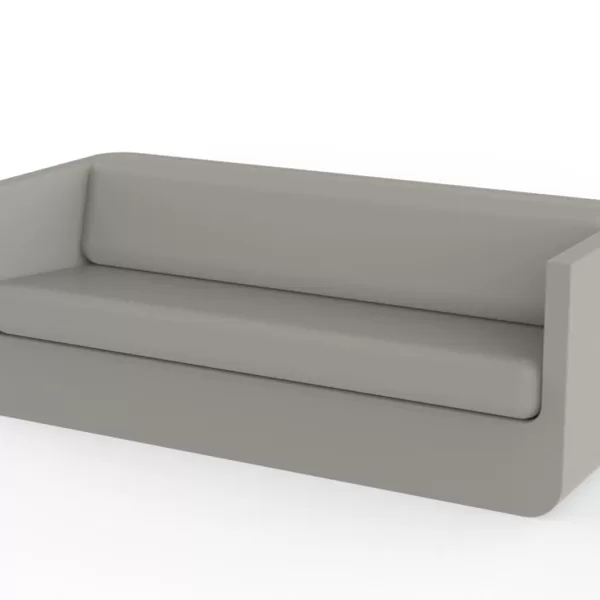 Vondom Ulm Sofa Taupe | Wetterfestes, Ergonomisches Design aus 100% Recycelbarem Polyethylen | Für Innen & Außen