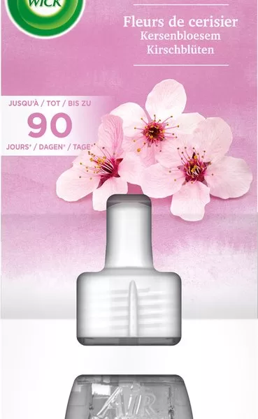 Air Wick Luchtverfrisser Navulling Fleurs de Cerisier & Magnolia - 3x19 ml - Tot 90 Dagen Geur - Automatische Dispenser