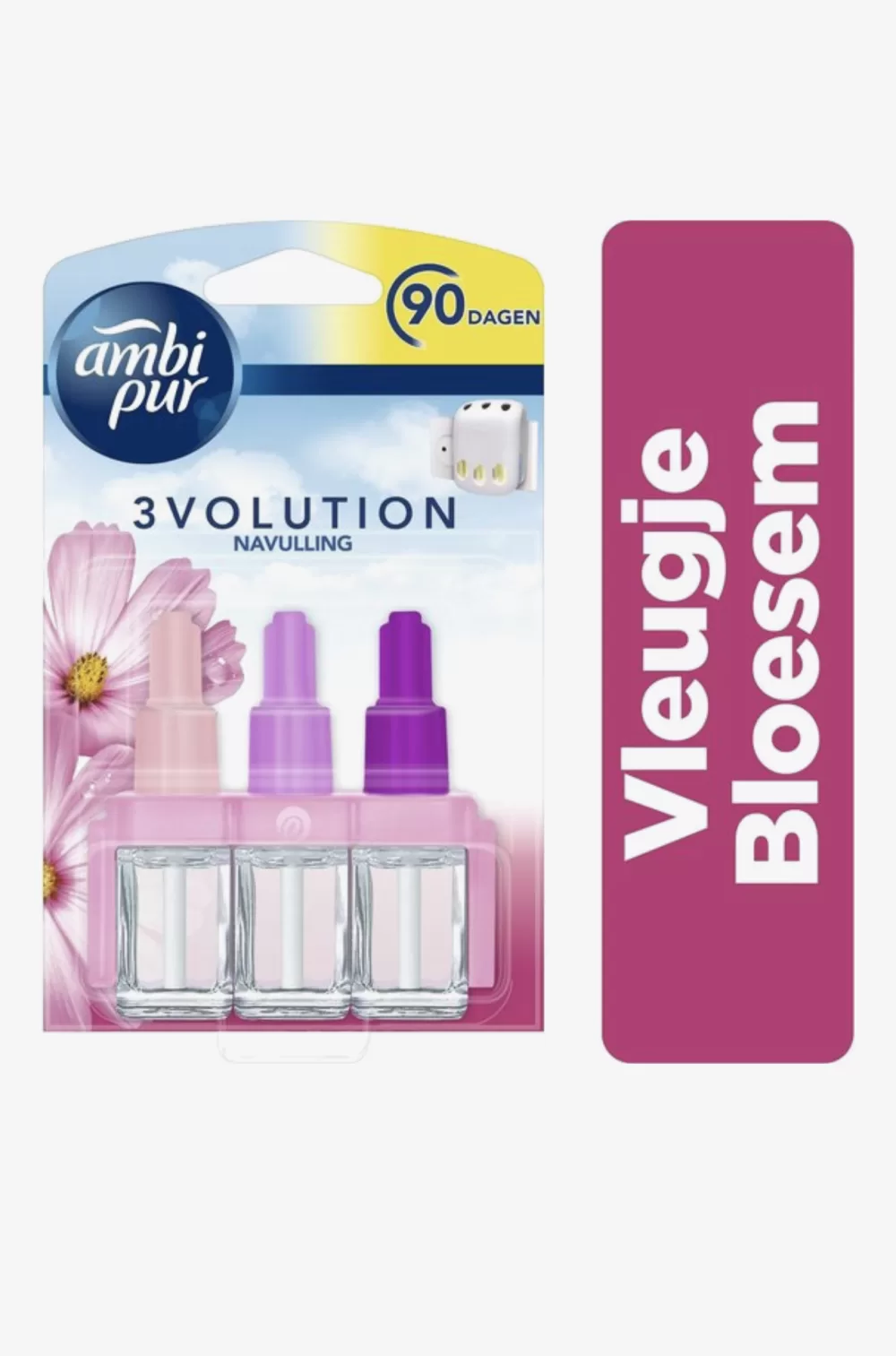 Ambi Pur 3Volution Navulling Luchtverfrisser Blossom & Breeze - Elimineert Geurtjes, 90 Dagen Frisheid, Aanpasbare Geursterkte - 20 ml