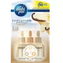 Ambi Pur 3Volution Lufterfrischer Vanille Nachfüllung - 20ml, Duftwechsel alle 45 Minuten, für frische Raumluft