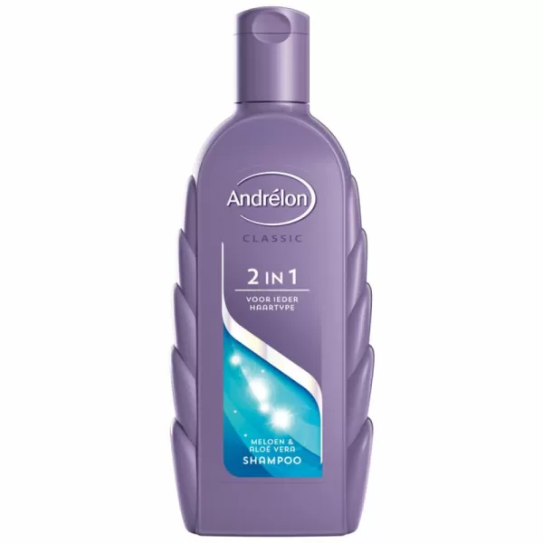 Andrelon 2 in 1 Shampoo & Conditioner 300 ml – Verzorging voor Gezond, Glanzend Haar – 3 Stuks, Voor Dagelijks Gebruik, Frisse Geur