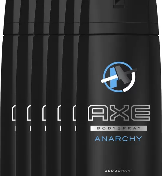 Axe Deospray Anarchy for Him 6x150ml - Frisches Deo für Männer, langanhaltender Schutz, verführerischer Duft, 6er Pack