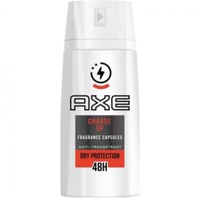 Axe Deospray Charge Up Dry 150 ml – Frischer Duft, langanhaltender Schutz, für Männer, ideal für den täglichen Gebrauch