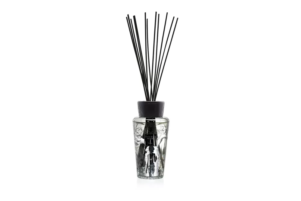 Baobab Diffuser Feathers 500 ml – Orientalischer Raumduft mit Schwarzer Rose, Oud & Safran, eleganter Flakon, Geschenktasche inklusive