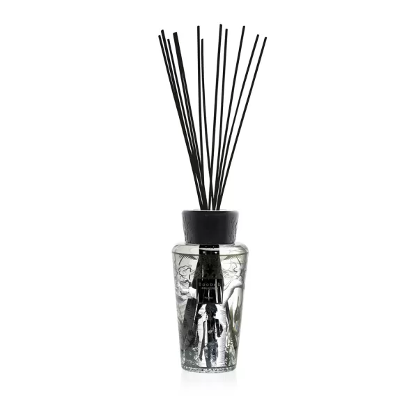 Baobab Diffuser Feathers 500 ml – Orientalischer Raumduft mit Schwarzer Rose, Oud & Safran, eleganter Flakon, Geschenktasche inklusive