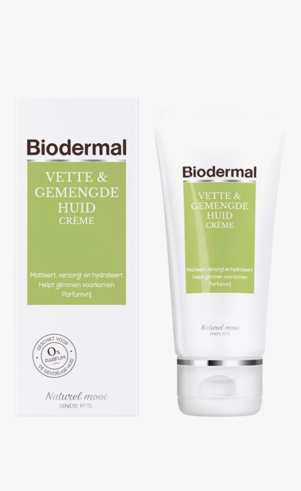 Biodermal Dagcrème voor Vette & Gemengde Huid – 50ml – Matteert, Reguleert Talgproductie, Hydrateert – Dermatologisch Getest