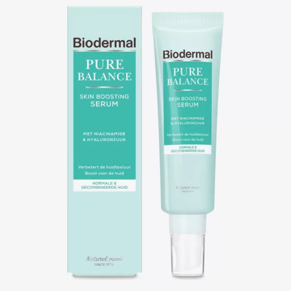 Biodermal Pure Balance Serum 30ml – Hyaluronzuur & Niacinamide voor Huidverzorging, Hydratatie & Verbetering van Huidtextuur