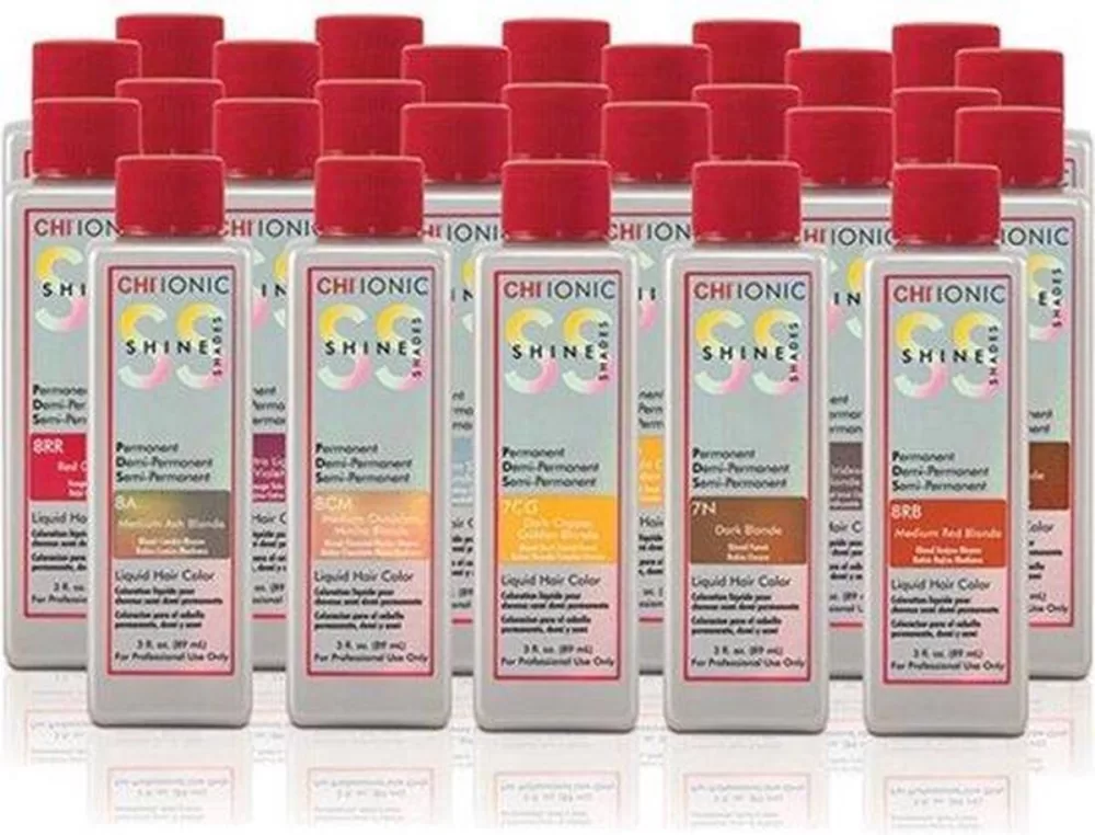 CHI Ionic Shine Shades 50-8N 89ml – Ammoniakfreie Haarfarbe mit Color Lock, Pflege mit Seide & Aloe Vera, perfekte Farbe & Glanz