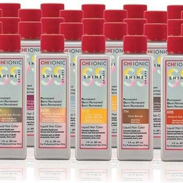 CHI Ionic Shine Shades 50-8N 89ml – Ammoniakfreie Haarfarbe mit Color Lock, Pflege mit Seide & Aloe Vera, perfekte Farbe & Glanz