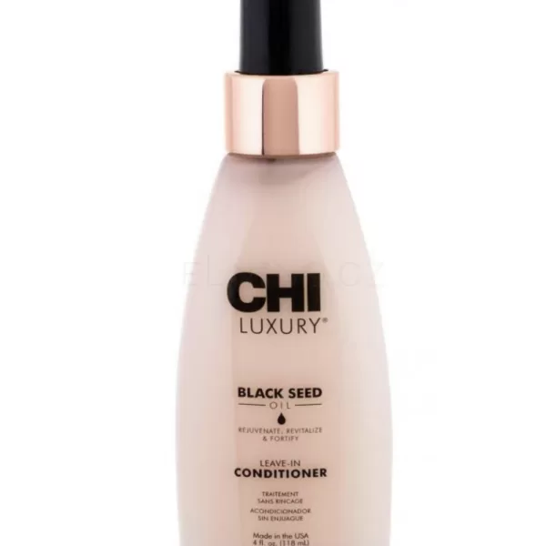 CHI Luxury Black Seed Oil Leave-In Conditioner 118ml - Hydratatie, Thermische Bescherming, Glans & Pluisvrij Haar, Voorkomt Gespleten Haarpunten