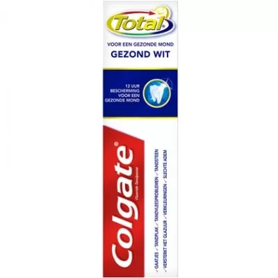 Colgate Tandpasta Total Gezond Wit 75ml – Effektive Zahnaufhellung & Rundum-Schutz für gesundes Lächeln