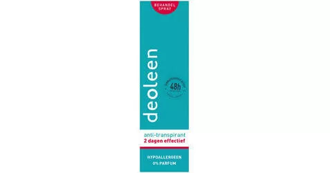 Deoleen Behandelingsspray 25ml - Hypoallergeen, Anti-Transpirant, 24u Bescherming, Voor Gevoelige Huid, Geen Parfum, Dermatoloog Aanbevolen