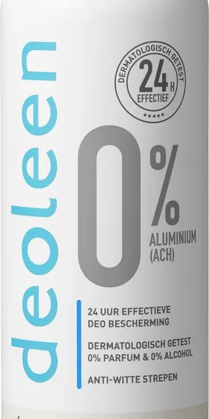 Deoleen 0% Aluminium Sensitive Deodorant Spray – 24h Schutz, 0% Parfum & Alkohol, Dermatologisch Getest, Anti-Witte Strepen, 150ml