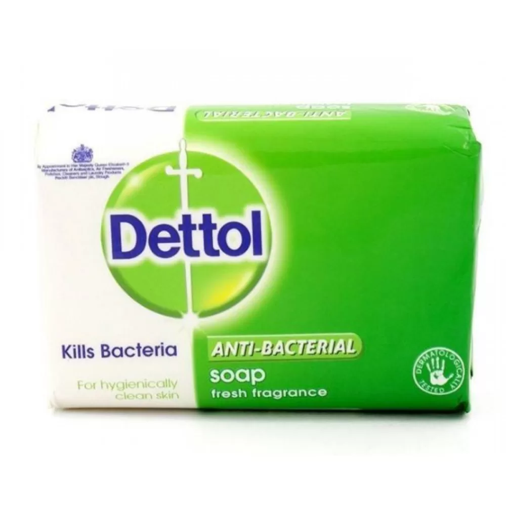 Dettol Antibacteriële Zeep Fresh - 100g, Hygiënische Handzeep voor Dagelijks Gebruik, Bescherming tegen Bacteriën, Verfrissend en Reinigend