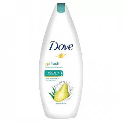 Dove Go Fresh Douchegel Pear & Aloe Vera – 500ml, Hydraterend, Verfrissende Geur, Milde Formule, Huidverzorging, Douchecrème