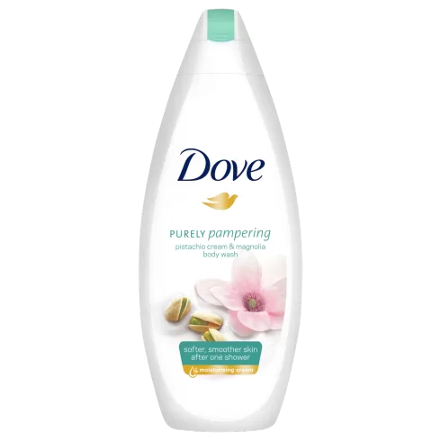 Dove Purely Pampering Douchecrème Pistache & Magnolia 500ml - Milde Formule voor Dagelijkse Verwenning met Discrete Geur