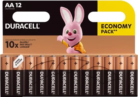 Duracell Plus AA Alkaline Batterijen – 1,5V LR6 – 36 Stuks – Lange Levensduur – 100% Recyclebaar – Ideaal voor Dagelijks Gebruik