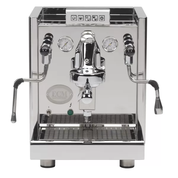 ECM Elektronika II Profi Espressomaschine - Rotationspumpe, Siebträger, 3L Wassertank, 5 Tasten, E61 Brühgruppe, leise, robust für Profis & Hobby-Barista