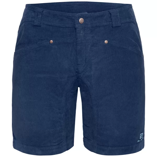 Elevenate Après Cord Shorts für Damen – Größe M, Insignia Blue, elastisches Cordmaterial, 2 Taschen, Kordelzug, sportlich & bequem