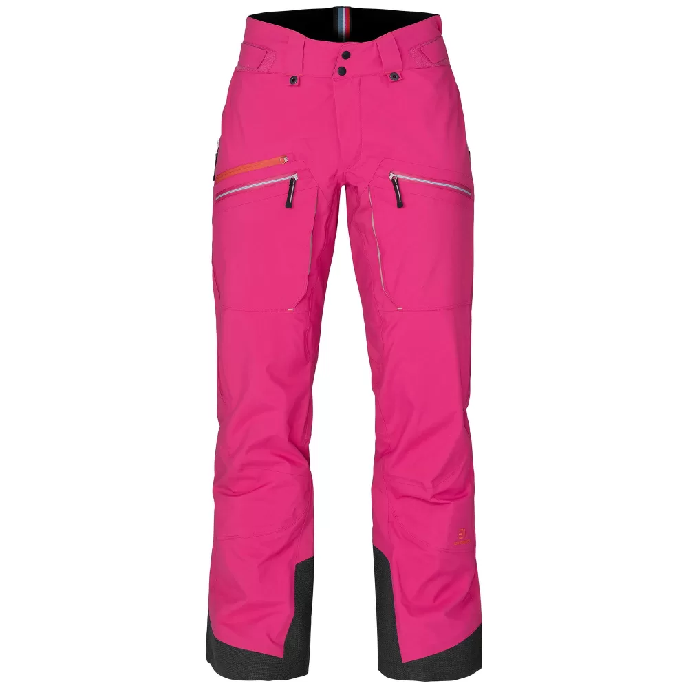 ELEVENATE Backside Skihose Damen, Größe M, Rich Pink, 3-lagig, wasserdicht 20.000 mm, atmungsaktiv, recyceltes Material, Freeskiing-Pant