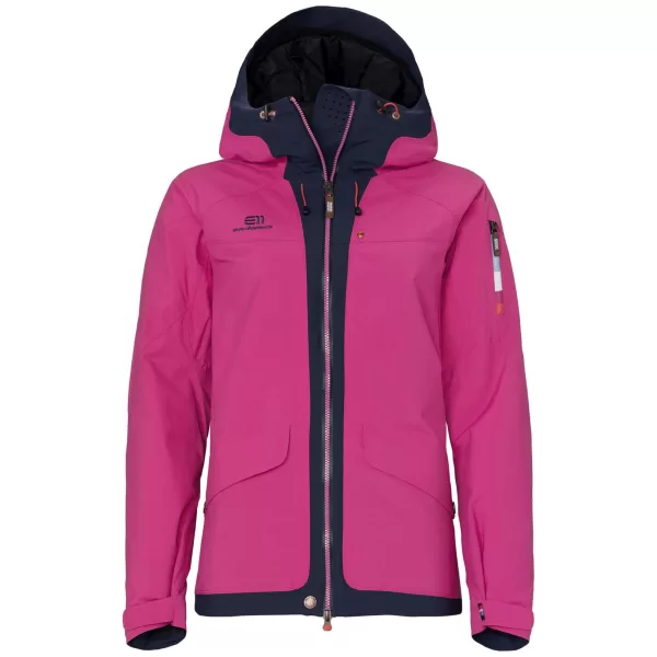 ELEVENATE Brevent Hardshelljacke Damen M - Rich Pink, 2-lagig, PFC-frei, isoliert, wasserdicht 10.000mm, atmungsaktiv, nachhaltig, Skijacke