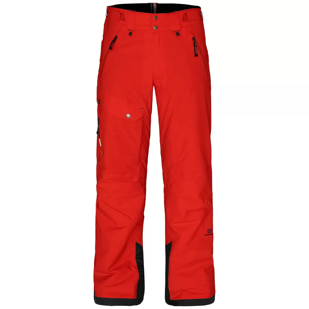 ELEVENATE Brevent Ski-Hose Herren L - Vintage Red Glow, 2-lagig, isoliert, recycelte Materialien, atmungsaktiv, wasserdicht 10.000 mm