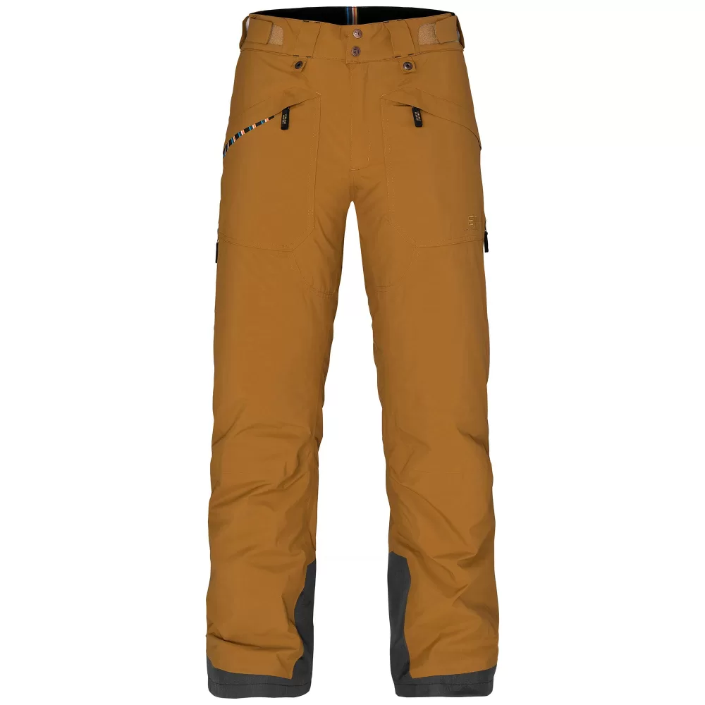 ELEVENATE Creblet Pants Herren L, Pecan Brown - Premium Gore-Tex Skihosen, isoliert, atmungsaktiv, verstellbare Taille, optimierte Passform, 90% Recycling