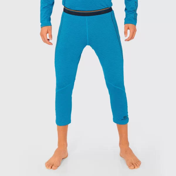 ELEVENATE Métailler Pants Damen - XS, Active Blue, athletische Passform, leichtes Stretch-Fleece, 3/4 Länge, ideal für Ski, Snowboard & Trekking