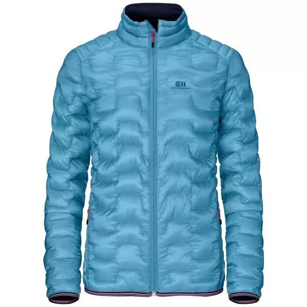 ELEVENATE Damen Motion Daunenjacke – Größe M, Nordic Blue, 750 cuin, 95/5 Gänsedaunen, PFOA-frei, DWR, isolierte Taschen, leicht & warm