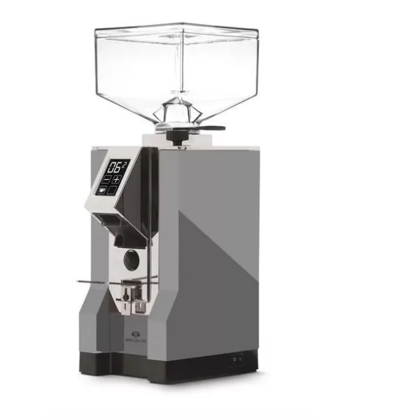 EUREKA MIGNON SPECIALITA 16CR Grau Kaffeemühle - Chrom Auslauf, präzise Mahlgradeinstellung, digitale Elektronik, 250g Bohnenbehälter, SILENT-Technologie