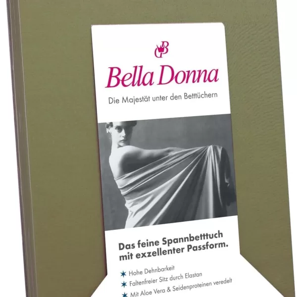 Formesse Bella Donna Jersey Spannbetttuch 200x240 cm - Olive, weich & atmungsaktiv, ideal für Boxspringbetten, Spannbettlaken für hohen Komfort