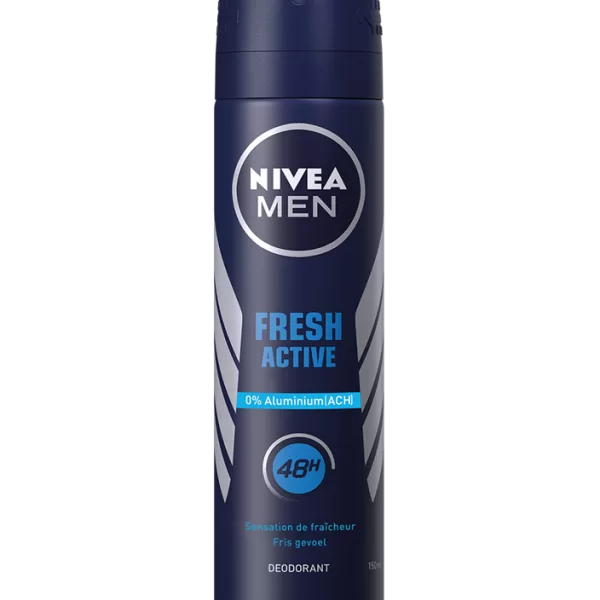 FRESH ACTIVE SPRAY Deodorant 150ml – 48h Schutz, 0% Aluminium, mit Oceaanextracten für een frisse geur de hele dag!