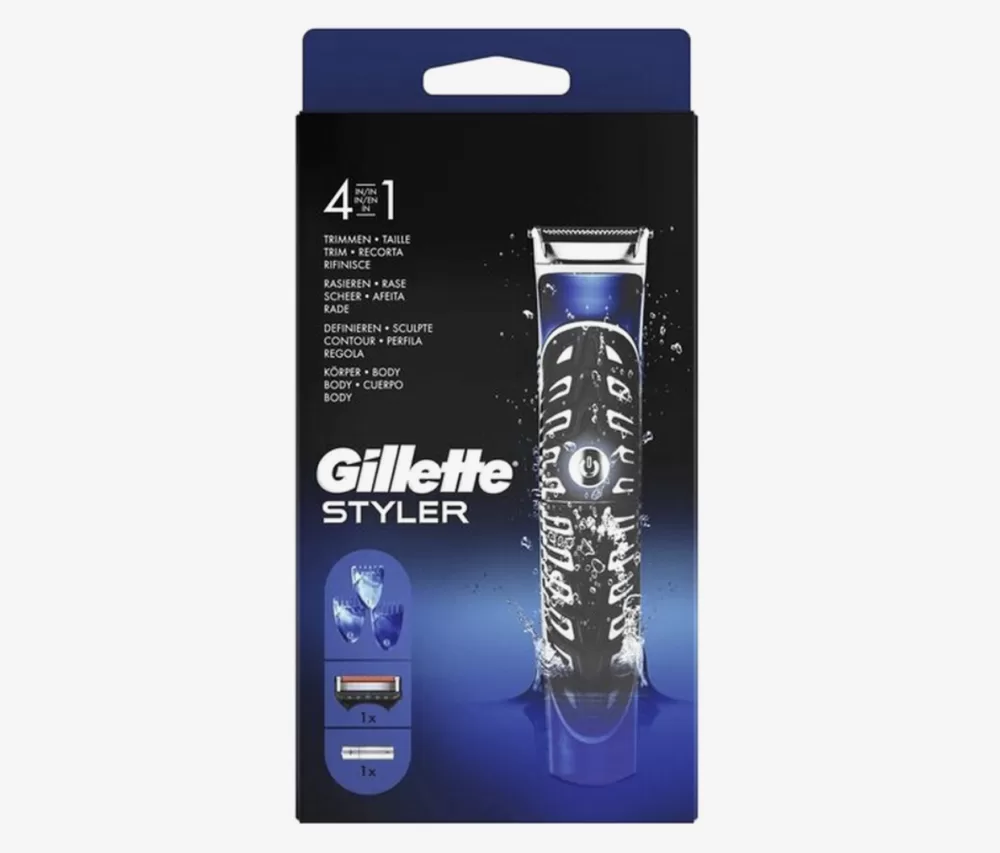 Gillette Fusion ProGlide 4-in-1 Styler für mannen - Trim, Scheer, Accentueer met Braun Technologie, Waterbestendig, Inclusief 3 Kammen