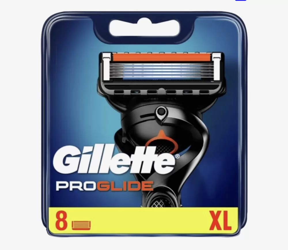 Gillette Fusion ProGlide Scheermesjes - 8 Stuks met FlexBall Technologie, 5 Mesjes, Precisietrimmer & Verbeterde Lubrastrip voor Comfortabele Scheerbeurt