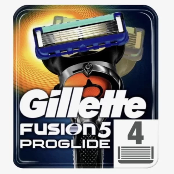 Gillette Fusion5 ProGlide 4-Pack - FlexBall Technologie, Micropulserende Grip, Precisietrimmer, Voor een Gladde Huid, Voor Mannen