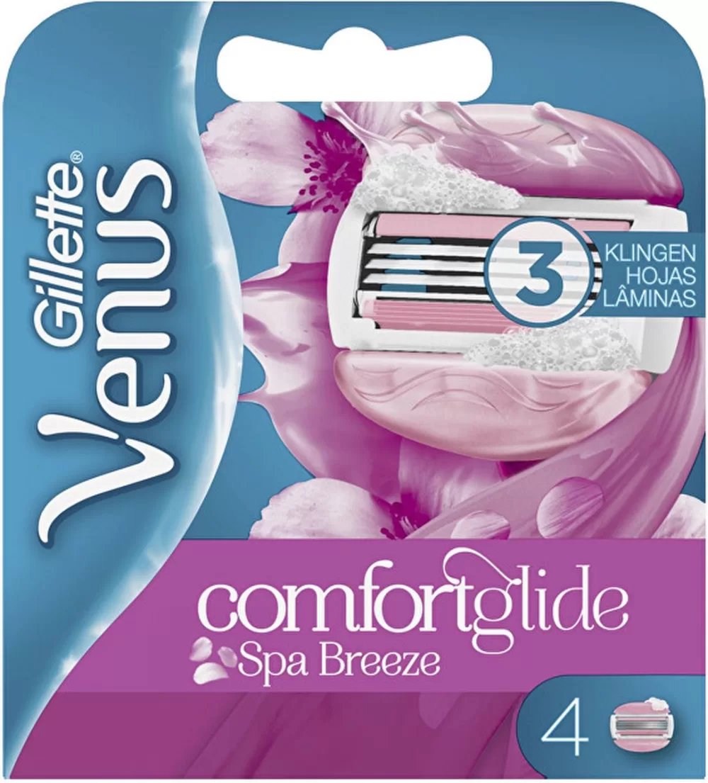 Gillette Venus Breeze Spa Rasierklingen (4er Pack) – Ersatzklingen für sanfte & gründliche Rasur, Hautpflege-Technologie