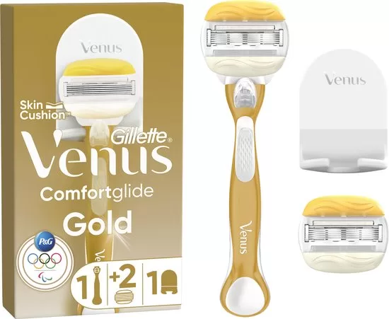 Gillette Venus ComfortGlide Coconut - 5 Mesjes, Handvat & Douchehanger, Voor Langdurige Gladheid & Huidverzorging, Volledig Recyclebaar