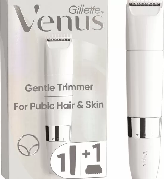 Gillette Venus Trimmer für Frauen – Intimhaar Wasserfest, für dickes Haar, einfach zu reinigen, mit Braun Technologie, ideal für Dusche & Alltag