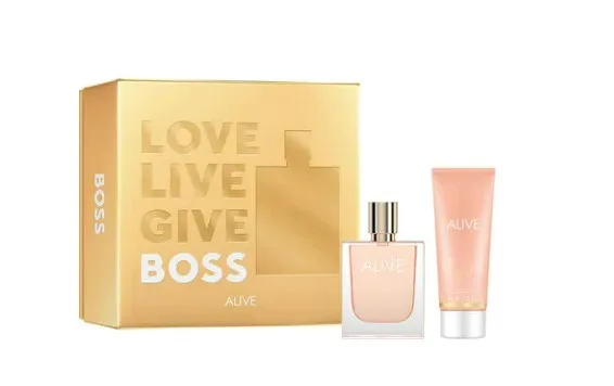 Hugo Boss Alive For Her Geschenkset – 50ml Eau de Parfum + 75ml Hand- & Bodylotion – Luxuriöses Parfumset für Frauen