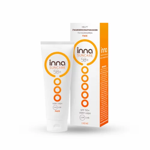 Inna Suncare Gezicht Zonnebrand SPF 50 - 3x50ml - Waterbestendig, Dermatologisch Getest, Ideaal voor Zwangere Vrouwen & Veilig voor Iedereen