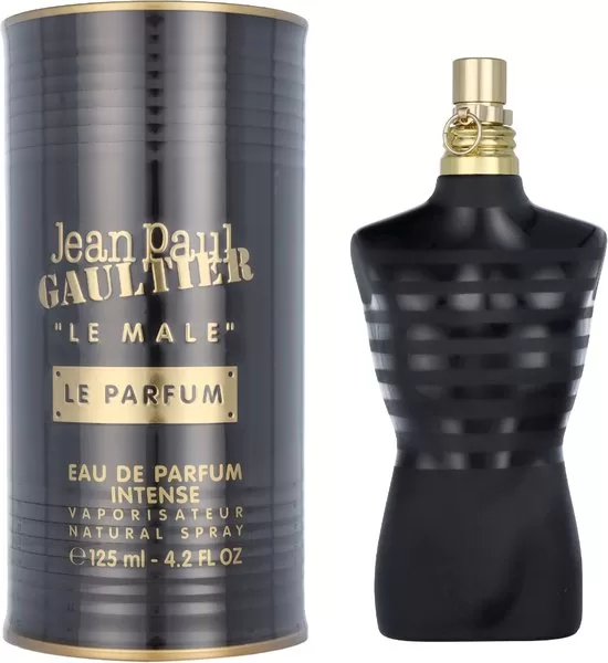 Jean Paul Gaultier Le Male Le Parfum Intense 125 ml - Herenparfum, Frisse Bloemige Geur, Topnoten Kardemom, Hartnoten Lavendel & Iris, Vanille Basisnoten