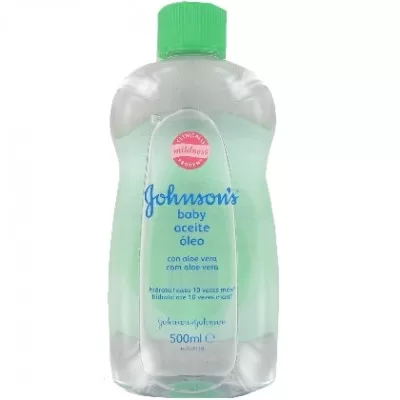 Johnson’s Baby Öl mit Aloe Vera und Vitamin E - 500 ml, sanfte Pflege für empfindliche Haut, hypoallergen, ideal für Babyhautpflege