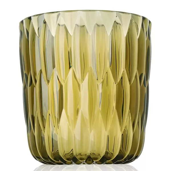 Kartell Jelly Vase Grün - Einzigartiges Design, Kunststoff, kreative Form, hochwertig, vielseitig, Blickfang für jeden Raum