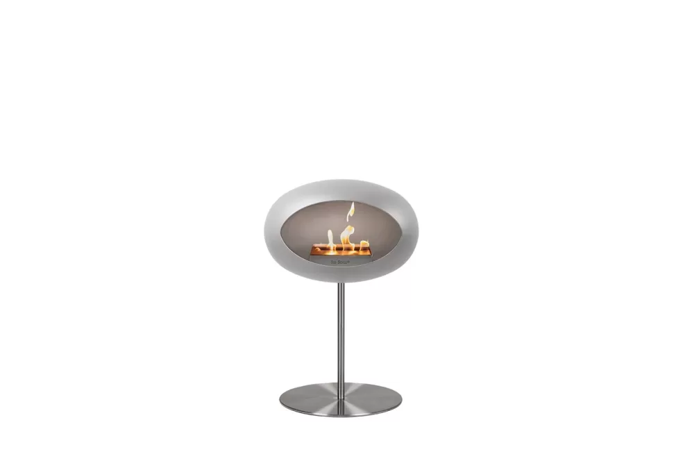 Le Feu Ground Steel Low Nickel Bioethanol Kamin – Moderner Edelstahl Kamin für Innen & Außen, elegantes Design, einfache Montage, rauchfrei