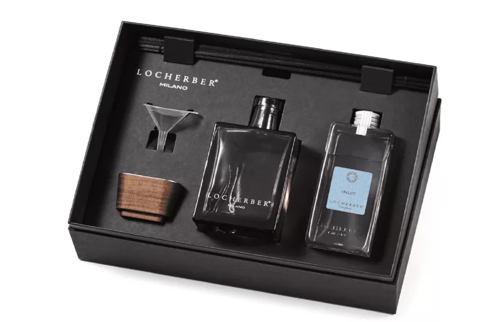 Locherber Milano Inuit Mood Collection Geschenkset 500 ml – Frischer blumiger Duft, handgefertigter Deckel, ideal als Geschenk für Freiheit Liebende.