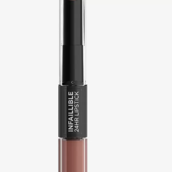 L’Oréal Infaillible 24H Lippenstift 101 Everlasting Parisian, 5.7 ml – Langhaltend, intensive Farbe, nicht abfärbend, mit Pflegebalsam