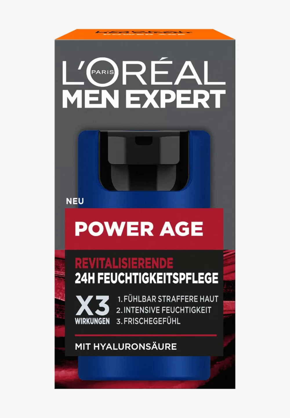 L'Oréal Men Expert Power Age Moisturizer – 3x Hyaluron Crème für Verouderende Huid – Verstevigt, Hydrateert & Verfrist, Geschikt voor na het scheren