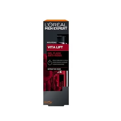 L'Oréal Men Expert Vita Lift Gel Flash Anti-Falten 50ml - Hautpflege für Männer, straffend & revitalisierend, jugendlicher Teint