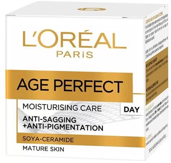 L'Oréal Paris Age Perfect Dagcrème 50 ml - Anti-aging, Verstevigt, Vermindert Pigmentvlekken, UV-bescherming voor Rijpe Huid