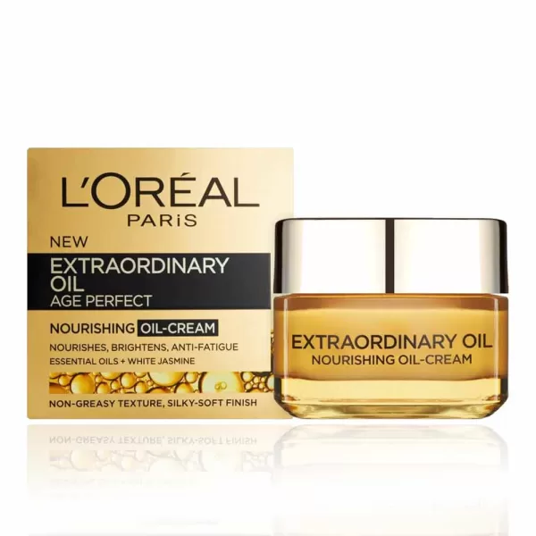 L’Oréal Paris Age Perfect Extraordinary Oil-Cream 50ml – Voedende Anti-Aging Crème met Lavendel & Jasmijn voor Stralende Huid